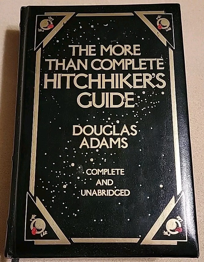 More Than Complete Hitchhiker’s Guide by Douglas Adams Bonded Leather Cover