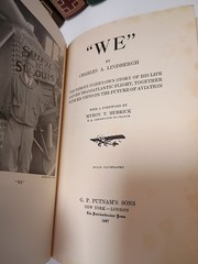 WE Charles Lindbergh First Edition 1927 Putnam Spirit of St Louis Red Gold VG