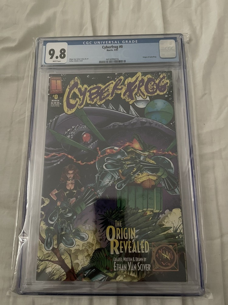 CYBERFROG #0 CGC 9.8 WHITE PAGES