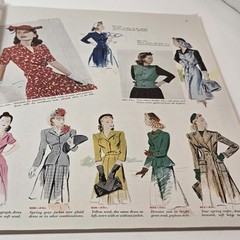 Ladies Home Journal Mag Feb. 1942 40s Fashions Full Color Ads Beauty Recipes