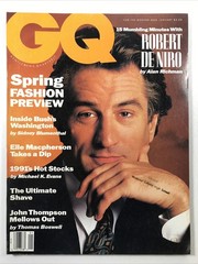 GQ magazine January 1991-Men’s Fashion Clothes Style Robert De Niro