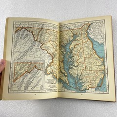 Rand McNally World Atlas 1931 Edition 1930 Census Chicago Herald Examiner Maps