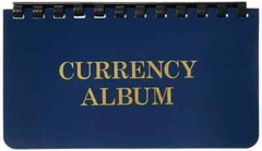 Currency Bill Pocket Album For Small / Fractional / Modern US Banknotes 10 Pages