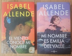 Two Book Lot By Isabel Allende, Mi Nombre Es Emilia Del Valle/El Viento Conoce..