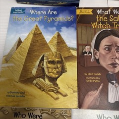 Who Was What Is Where Is Book Lot of 15 Michael Jordan Walt Disney Salem Witch