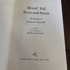 Blood, Toil, Tears, and Sweat by David Cannadine (Hardcover, 1st Edition)