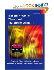 Modern Portfolio Theory and Investment Analysis