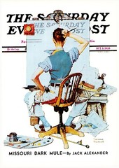 1938 OCT 8 Painters Block NORMAN ROCKWELL SATURDAY EVENING POST COVER PRINT