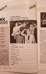 Music Alive Magazine April 1984 Men at Work~Air Supply~Rick Springfield~1980s