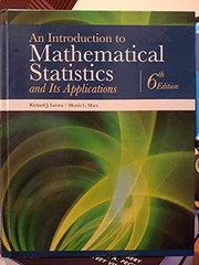 Introduction to Mathematical – Hardcover, by Larsen Richard; Marx – Very Good