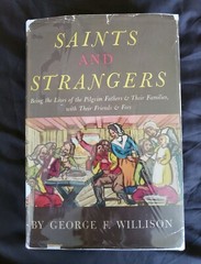 1945 Saints and Strangers by George F. Willison Vintage HCDJ Pilgrims