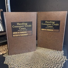 Handling Consumer Credit Cases 2nd Ed – Fonseca & Teachout – 1980 2-Vol Set HC