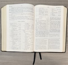1990 Wesley Bible Personal Study NKJV Black GENUINE LEATHER Nelson 986 Red Lettr
