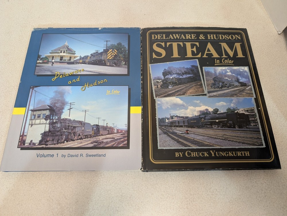 Morning Sun Delaware and Hudson in Color (2) Books- Vol 1 And Steam- See Desc.