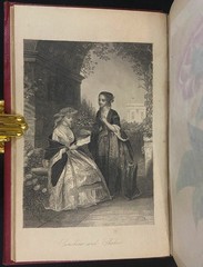 THE LADIES WREATH Antique Victorian Gift Book COLOR PLATES Fine Leather Binding