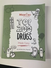 Memory Pharm Top 200 Drugs Made Easy Workbook Pharmacology Medical By Dinh