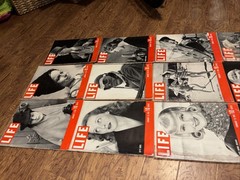 Lot of 12 Vintage Life Magazines – Various Issues From January To December 1939