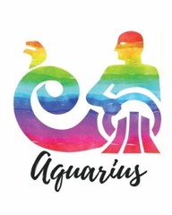 Aquarius: Grimoire Spell Casting, 150 Pages, Design Rainbow