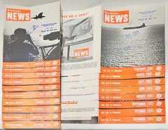 Vintage 1967 Naval Aviation News Magazine Lot Navy Aviator Air Force 1965 Covers