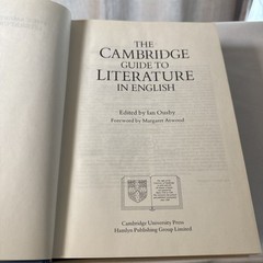 Cambridge Guide to Literature in English | by Ian Ousby (1988, Hardcover)