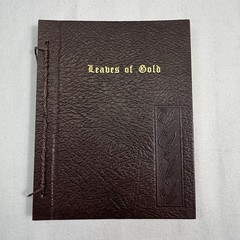 Leaves of Gold Vintage Inspirational Book 1948 Coslett Gold Pages MCM EUC