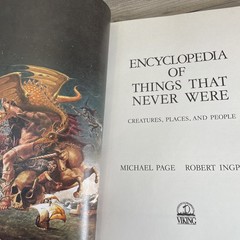 Encyclopedia of Things That Never Were, 1st Edition In US 1987 HCDJ Fantasy