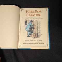 Father Bear Comes Home Minarik Sendak HC 1959 Inscribe 1st Edition Dust Jacket