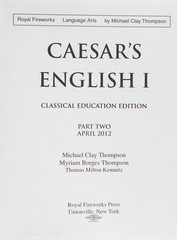Ceasar’s English I Michael Clay Thompson