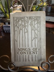 Songs of Content: A Volume of Verse, Gibbs, Paul Elder 1903 #2 Cover has wear