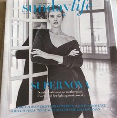Sunday Life MAGAZINE October 2017 Features Natalia Vodianova matte paper stock
