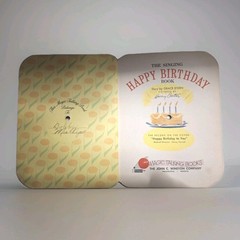 Vintage 1955 “The Singing Happy Birthday Book” Magic Talking Book