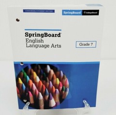 CollegeBoard SpringBoard English Language Arts Grade 7 Student Edition 2021 New