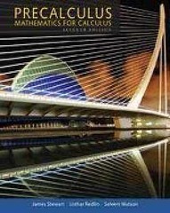 Precalculus: Mathematics for Calculus – Loose Leaf, by James Stewart – Good