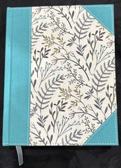 Nkjv, Journal the Word Bible, Large Print, Blue Floral Cloth, Red Letter Edition