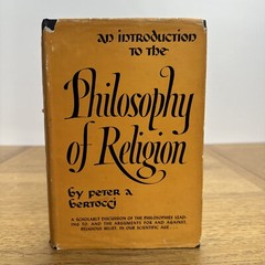 Peter Anthony Bertocci Introduction to the Philosophy of Religion Hardcover 1951