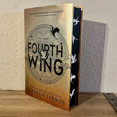 Fourth Wing by Rebecca Yarros First Edition & Printing | Sprayed Edges Hardcover