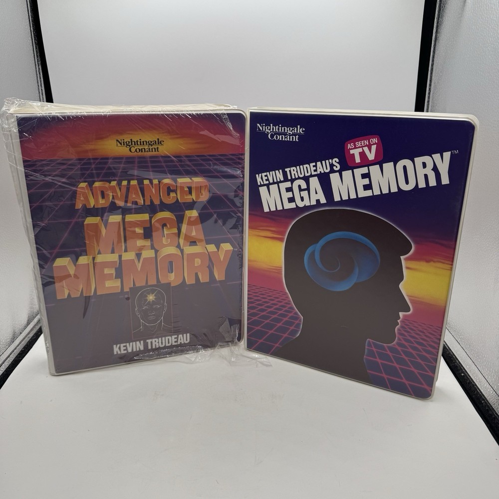 Advanced Mega Memory Kevin Trudeau Set – VHS Cassettes Workbook