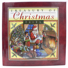 Vintage 1994 Treasury of Christmas Tales Padded HC Illustrated, Gilded Edges, VG
