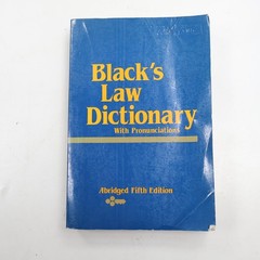Black’s Law Dictionary Henry Campbell Black 1983 Abridged Fifth Ed Legal