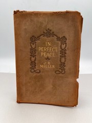 In Perfect Peace Reverend J.R. Miller 1903 Softbound Leather Antique Religious