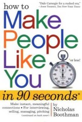 How to Make People Like You in 90 Seconds or Less – Paperback – VERY GOOD