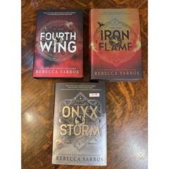 Fourth Wing, Iron Flame, Onyx Storm Book Set by Rebecca Yarros