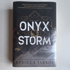 Onyx Storm by Rebecca Yarros Hardcover Read Once Very Good Condition