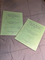 American Printing House for the Blind English Braille American Ed Softcover 1972