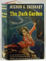 1943 THE DARK GARDEN Gothic Murder Mystery MIGNON G EBERHART Vintage Book in DJ