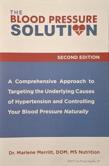 The Blood Pressure Solution 2nd Edition Book by Marlene Merritt Natural Remedies