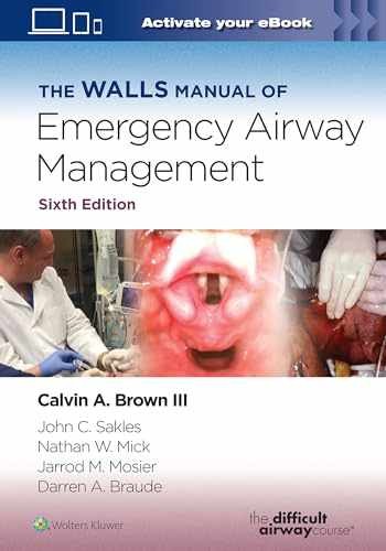 The Walls Manual of Emergency Airway – Paperback, by Brown III MD – Very Good