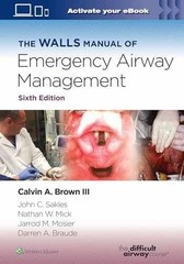 The Walls Manual of Emergency Airway – Paperback, by Brown III MD – Very Good