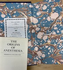 THE ORIGINS OF ANESTHESIA by Sherwin B. Nuland Gryphon 1st/1st First Edition