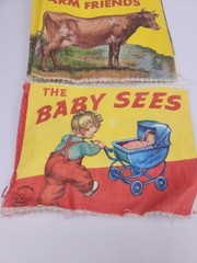 Lot Of 2 Vintage Hampton Cloth Books Farm Friends & The Baby Sees